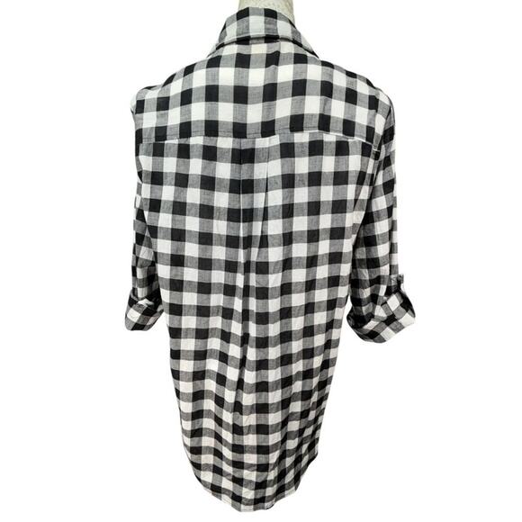 Michael Kors‎ Women's Cotton Button Down Shirt Roll Tab Sleeves Medium - Picture 3 of 4